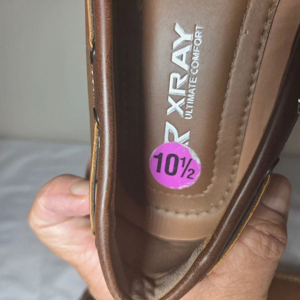 XRAY Ultimate Comfort Mens Tan Brown Boat Shoes Loafers XRW2386 Size 10.5